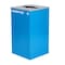 Alpine Industries 58-Gallon 2-Stream Black Steel-Blue Recycling Bin Station ALP4450-BLK-KIT5 - alternate 8